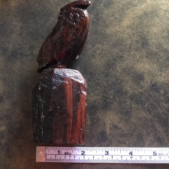Vintage hand carved Ironwood owl, 2 piece chili/spices crusher rare unique - Picture 16 of 16